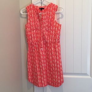 Coral print dress